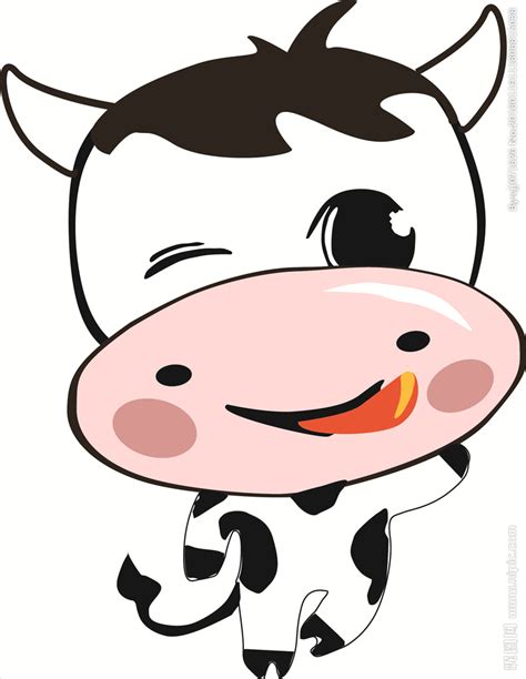 卡通小奶牛设计图__卡通设计_广告设计_设计图库_昵图网nipic.com