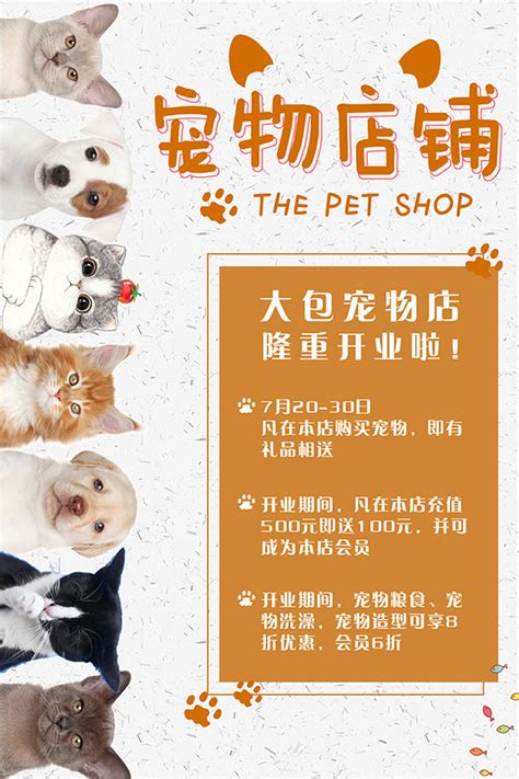 狗宠物店海报-狗宠物店海报模板-狗宠物店海报设计-千库网
