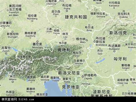 奥地利地图图片