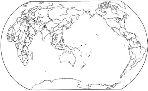 世界地图空白图片