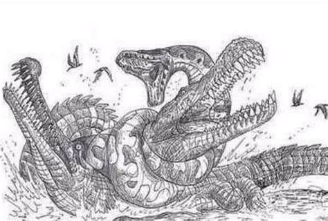 奇闻：史前巨兽泰坦巨蟒，身长可达16米，以7米长的鳄鱼为食__财经头条