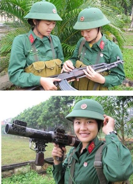 才色俱佳的越南女兵（组图）_财经_环球网