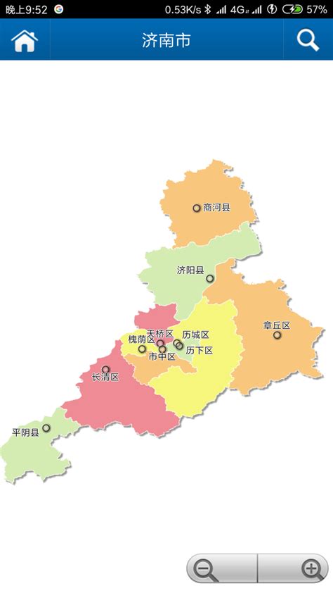 济南区域划分图,济南各区划分分界线图,济南五区分布图_大山谷图库