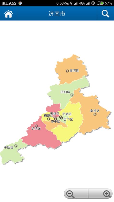 济南市行政区划图图片
