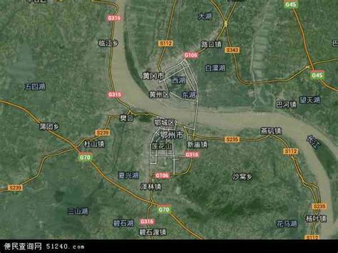 鄂城区地图 - 鄂城区卫星地图 - 鄂城区高清航拍地图 - 便民查询网地图