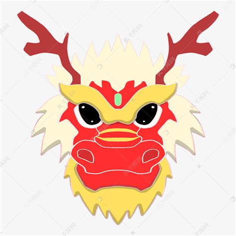 传统龙年年画舞狮的龙插画,春节,节日素材,设计模板,汇图网www.huitu.com
