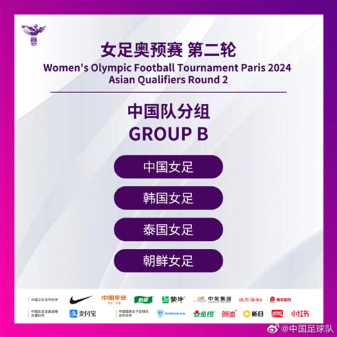 巴黎奥运预选赛分组：中国女足进入超级死亡之组，将迎战韩国朝鲜泰国