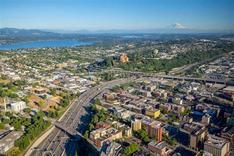 美国西雅图华盛顿市中心天际的景象高清图片下载-正版图片307761704-摄图网