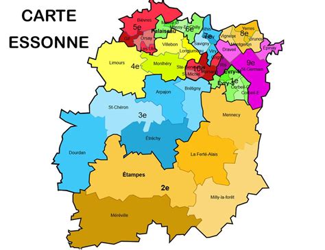 Essonne - Département 91 ≡ Voyage - Carte - Plan