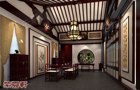 清幽雅致的古典茶室装修_紫云轩中式设计装饰机构