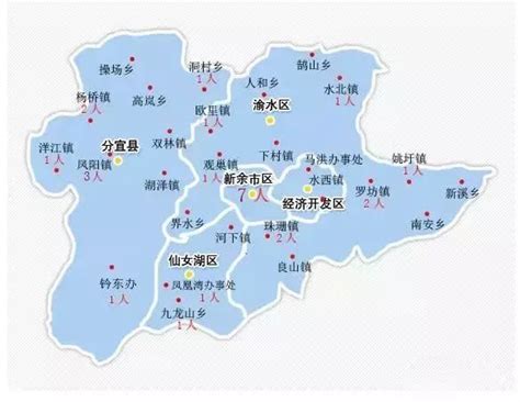 江西省新余市旅游地图 - 新余市地图 - 地理教师网