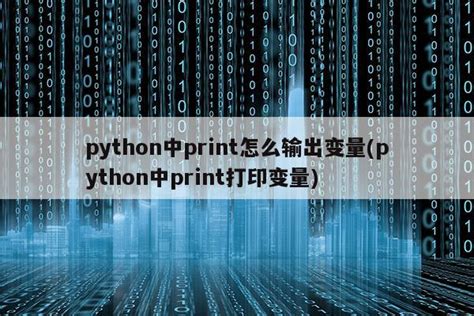 python中print怎么输出变量(python中print打印变量)|仙踪小栈