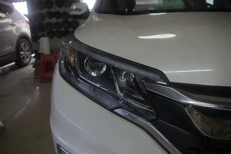 本田CRV升级超视界E30 LED双光透镜|本田改灯|武汉车灯升级改装专家