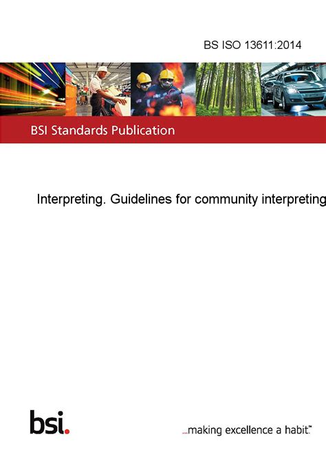 BS ISO 13611:2014 Interpreting. Guidelines for community interpreting