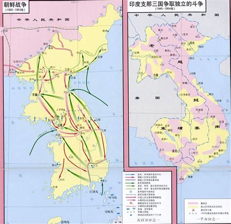 朝鲜战争地图图片