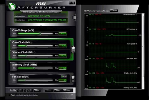 Install MSI Overclocking Utility Afterburner and Apply Profile