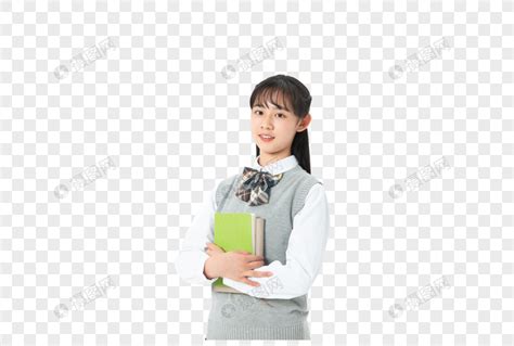 甜美女生头像拿着书本
