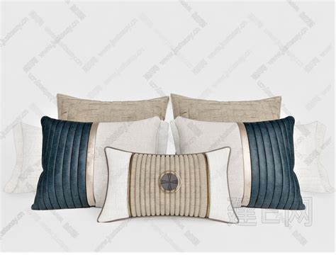 高端逼真质感的枕头抱枕设计VI样机展示模型pillow mock up - 设计口袋