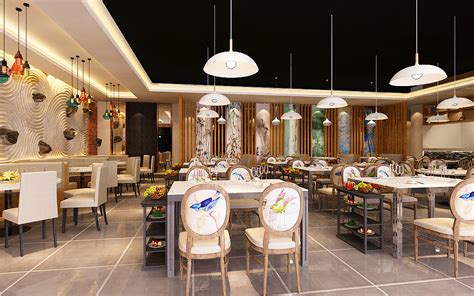 资阳海鲜餐厅设计 资阳海鲜餐厅设计装修-大奥海鲜|空间|室内设计|图腾装饰 - 原创作品 - 站酷 (ZCOOL)
