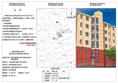 普陀区宜川六村95号既有多层住宅增设电梯项目规划方案公示_方案_规划资源局