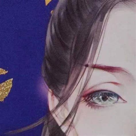 紫色系古风头像女生动漫