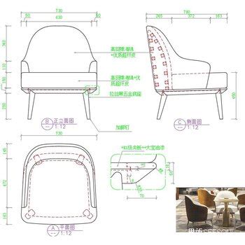 休闲椅子施工图CAD素材免费下载_红动中国