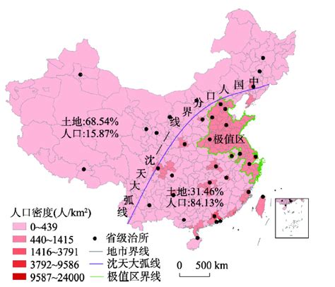 中国人口疏密区分界线的历史变迁及数学拟合与地理意义
