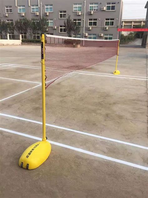 简易安装标准羽毛球网架比赛移动式羽毛球架子支架羽毛球网柱-阿里巴巴