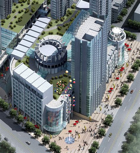 庆阳城市规划3dmax 模型下载-光辉城市