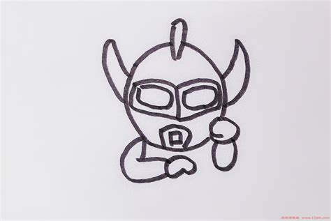 可爱的泰罗奥特曼的铅笔简笔画(泰罗奥特曼简笔画画) - 抖兔教育