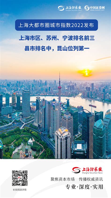 上海大都市圈城市指数2022发布 上海市区、苏州、宁波排名前三-新闻-上海证券报·中国证券网