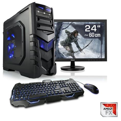 CSL Gaming PC Set | AMD FX-8350 | GTX 1060 | 16 GB RAM | 24" TFT ...