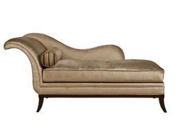 奢恩港式轻奢贵妃躺椅沙发现代美人榻布艺沙发设计师个性绒布沙发-美间设计