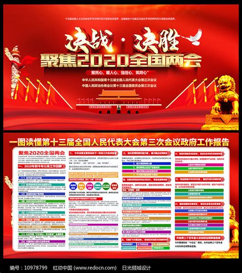 2020全国两会展板设计图片_展板_编号10978799_红动中国