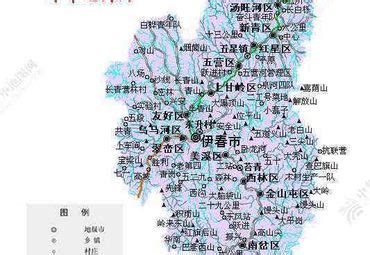 黑龙江省 伊春市地图 行政区划 主城街区 交通 办公装饰 包邮-阿里巴巴