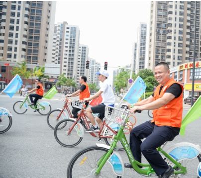 晋江组织百名环保志愿者开展绕城骑行宣传活动 - 晋江市 - 文明风