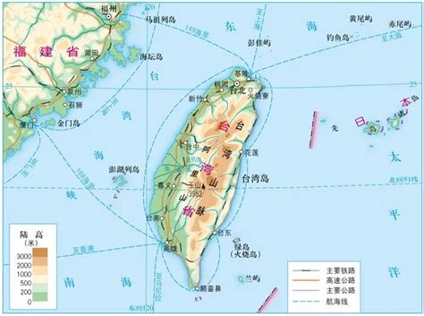 台湾地图全图高清版图片预览_绿色资源网