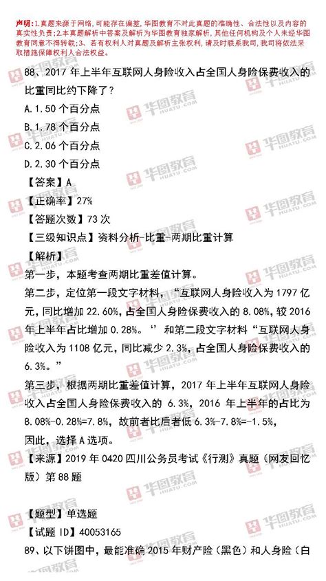 2022四川省公务员考试行测题及答案（最新版）
