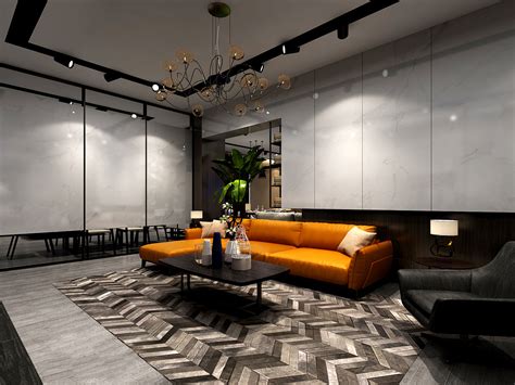 现代轻奢风格样板间表现|空间|室内设计|delde - 原创作品 - 站酷 (ZCOOL)