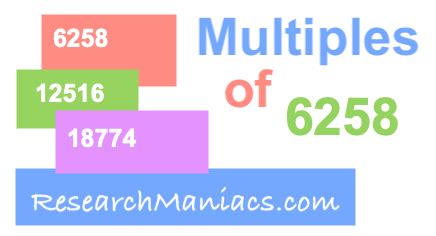What are the multiples of 6258?