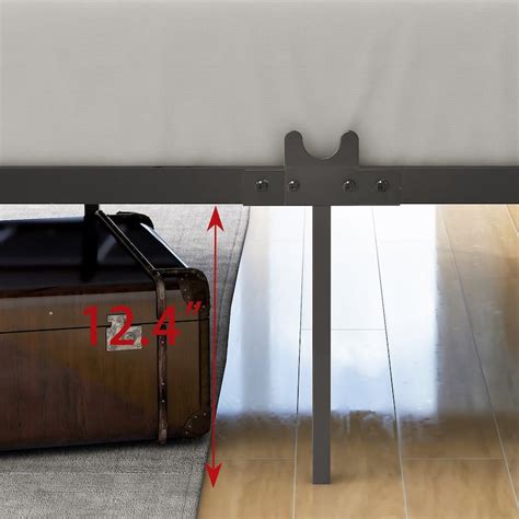 Metal Canopy Bed Frame, Sturdy Platform, X Shaped Frame, Bedroom ...