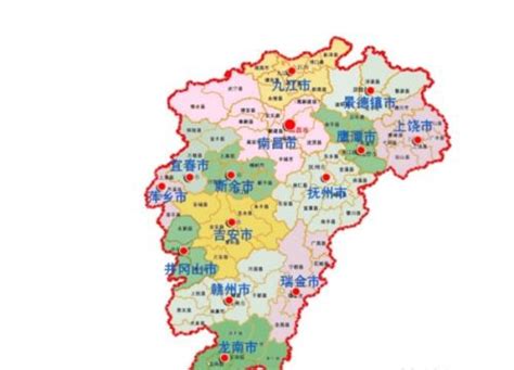 江西省行政地图全图 _排行榜大全
