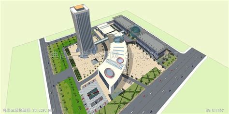 宿迁国际会议中心正式20091222 办公楼SU模型 SU建筑三维模型免费下载SU模型