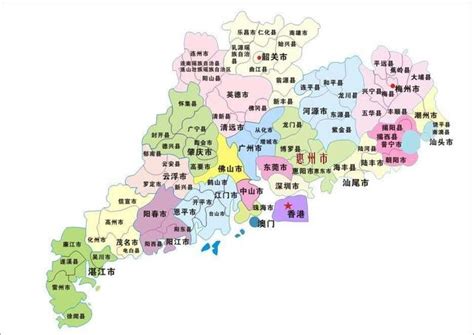 惠州行政区划图图片