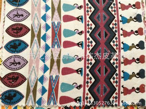 厂家直销12安全棉帆布印花，古代民族风格印花帆布面料，现货小批-阿里巴巴