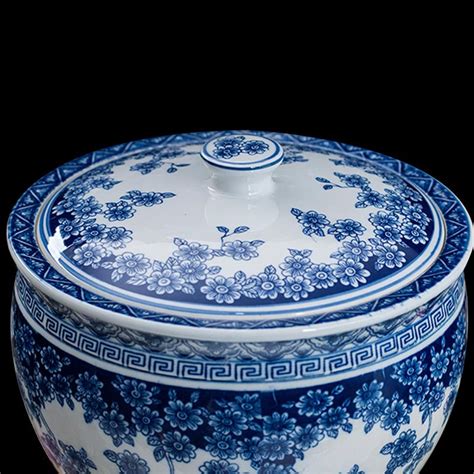 景德镇陶瓷米缸厨房储米箱10斤20斤米桶密封腌菜储物罐面缸带盖-阿里巴巴