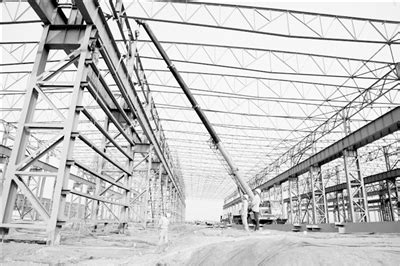 邢台123：中钢邢机项目六个车间结构已建成