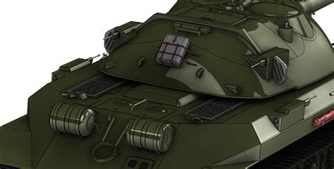 【其他车型】二战IS-7重型坦克模型3D图纸 x_t igs stp格式_SolidWorks-仿真秀干货文章