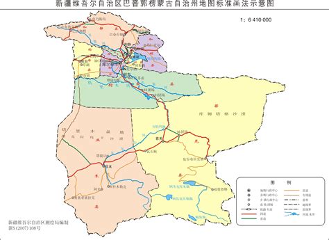 新疆巴音郭楞蒙古自治州政区地图_新疆旅行网