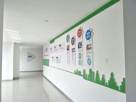 企业展厅形象墙|激光投影_多媒体展厅_工程案例_上海渠仁电脑科技有限公司